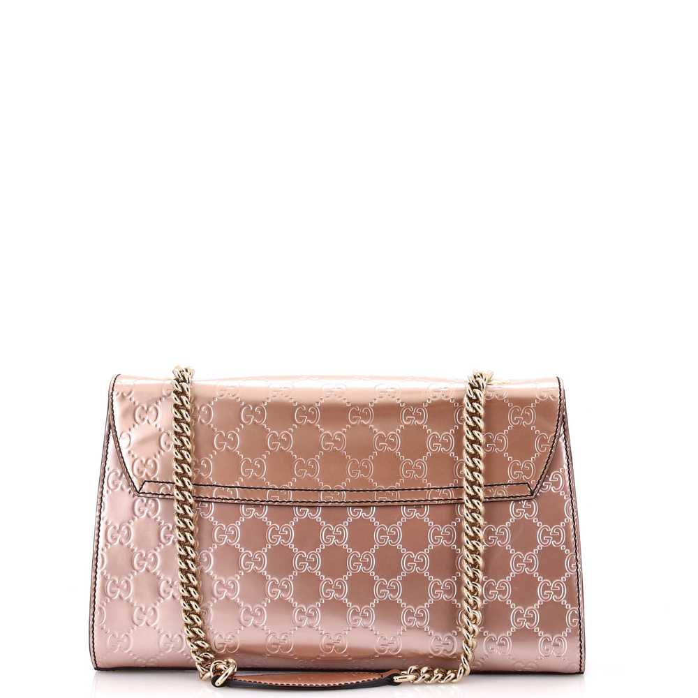 GUCCI Emily Chain Flap Bag Guccissima Patent Medi… - image 3