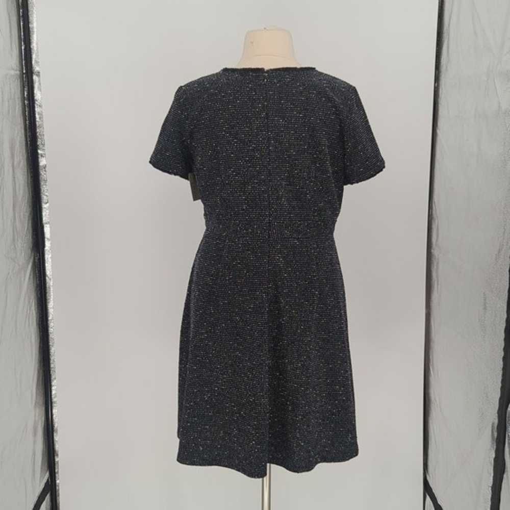 Loft Plus Tweed Boucle A Line Dress Black 16 prep… - image 2