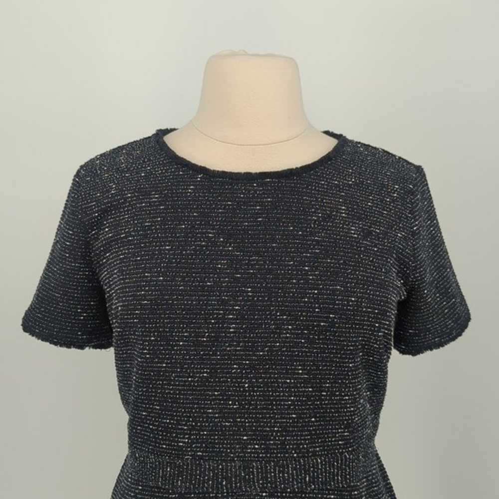 Loft Plus Tweed Boucle A Line Dress Black 16 prep… - image 3