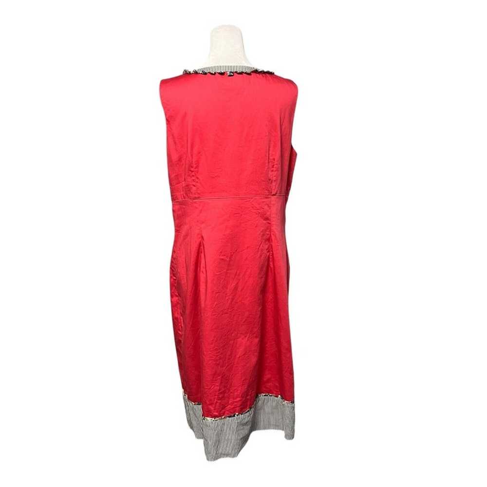 Boden Coral Neckline Cutouts Stretch Sleeveless D… - image 4