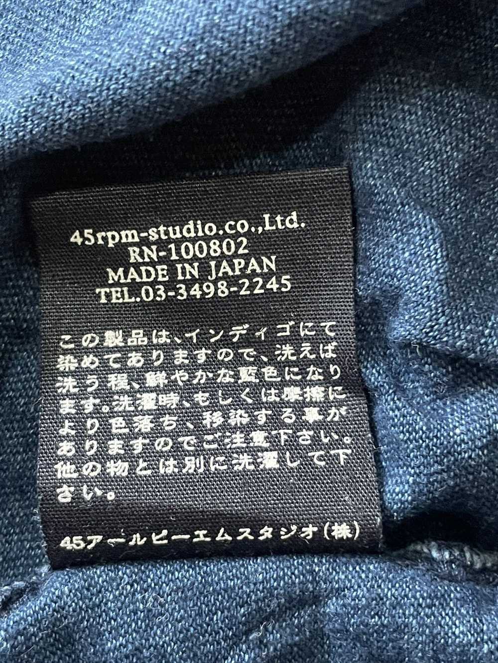 45rpm × Japanese Brand × Vintage 45rpm Indigo Dye… - image 6