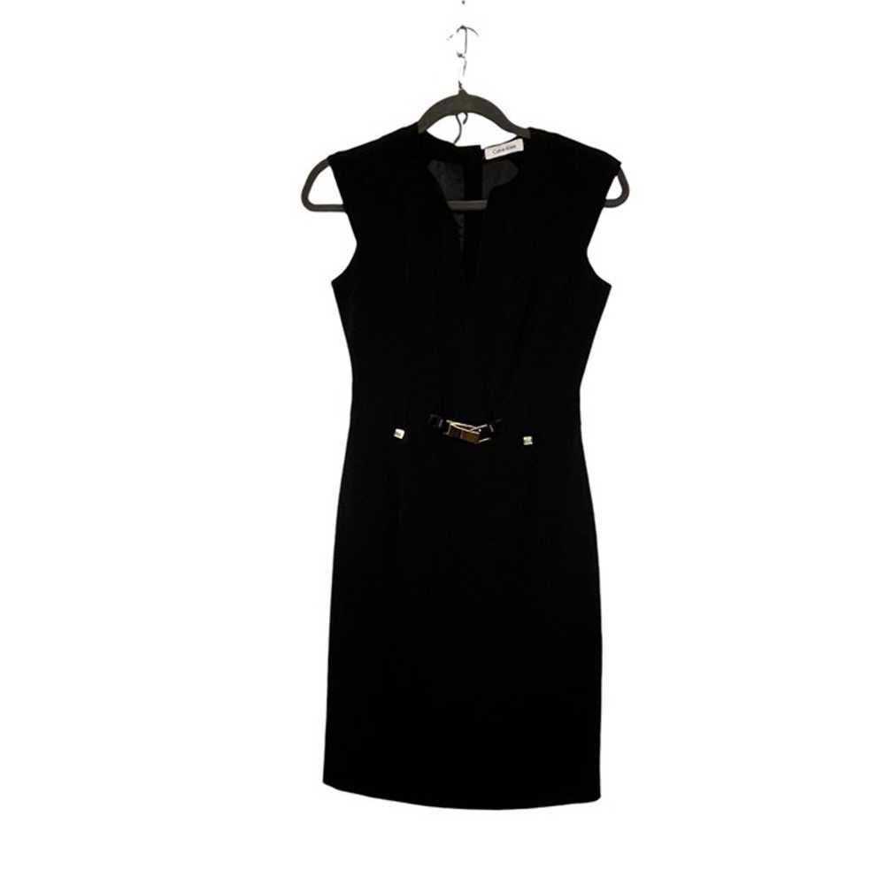 Calvin Klein Buckled Sheath Little Black  Short D… - image 1