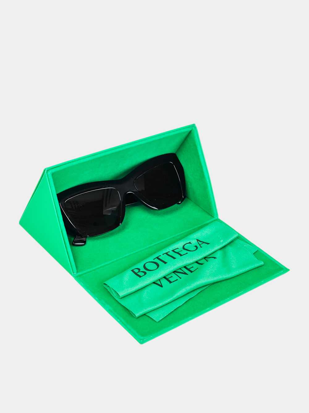 Bottega Veneta 2023 Black Acetate Cat Eye Sunglas… - image 6