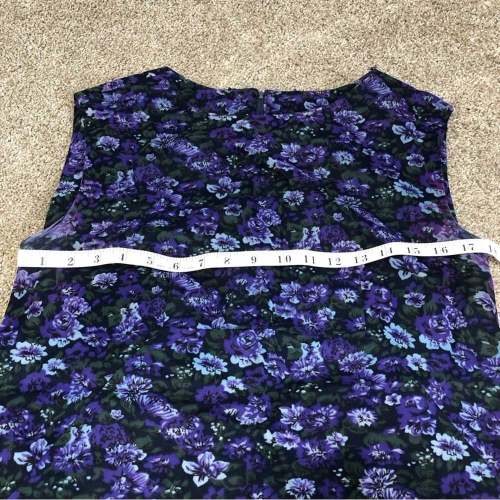 Vintage Floral Dress Sleeveless Handmade Cottagec… - image 5