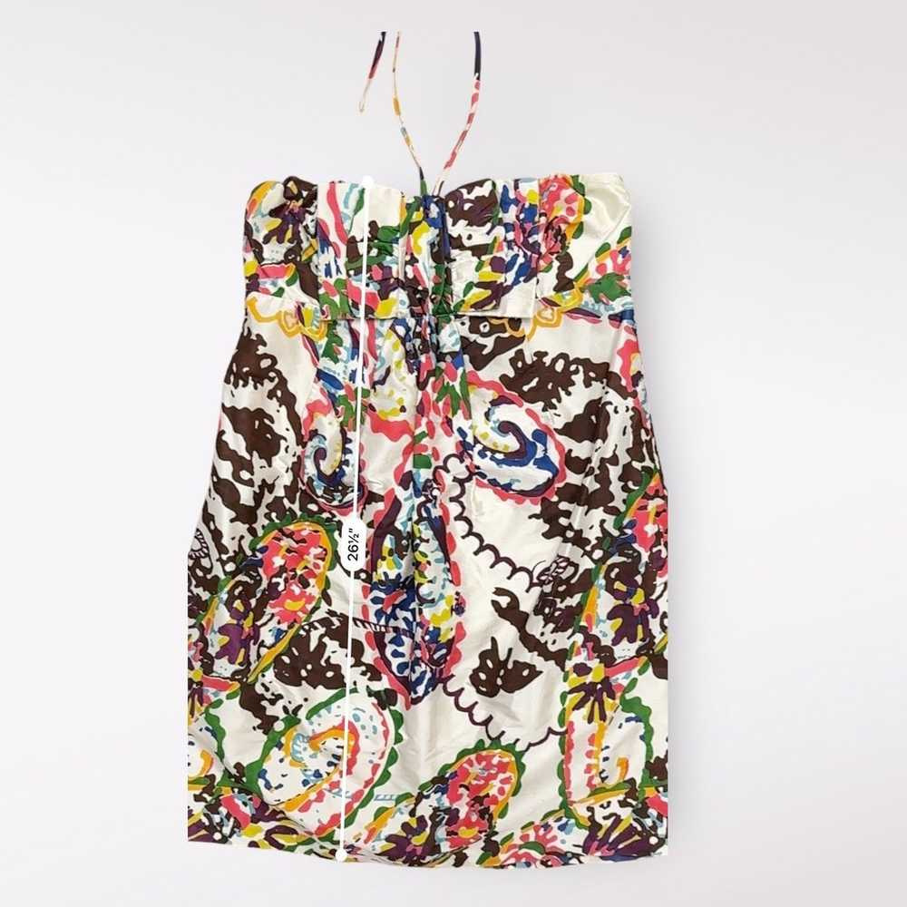 Alexia Admor White Floral Print Silk Halter Mini … - image 7