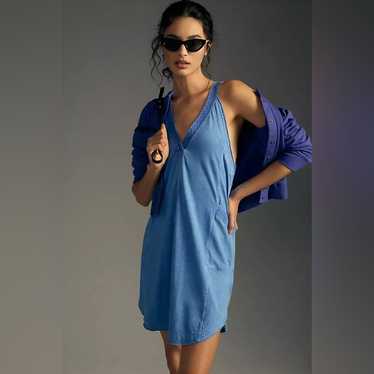 Anthro Daily Practice Carlie V-Neck Mini Dress - image 1