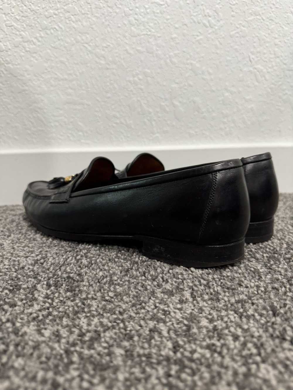 Gucci × Vintage Vintage Gucci Loafers - Black Lea… - image 4