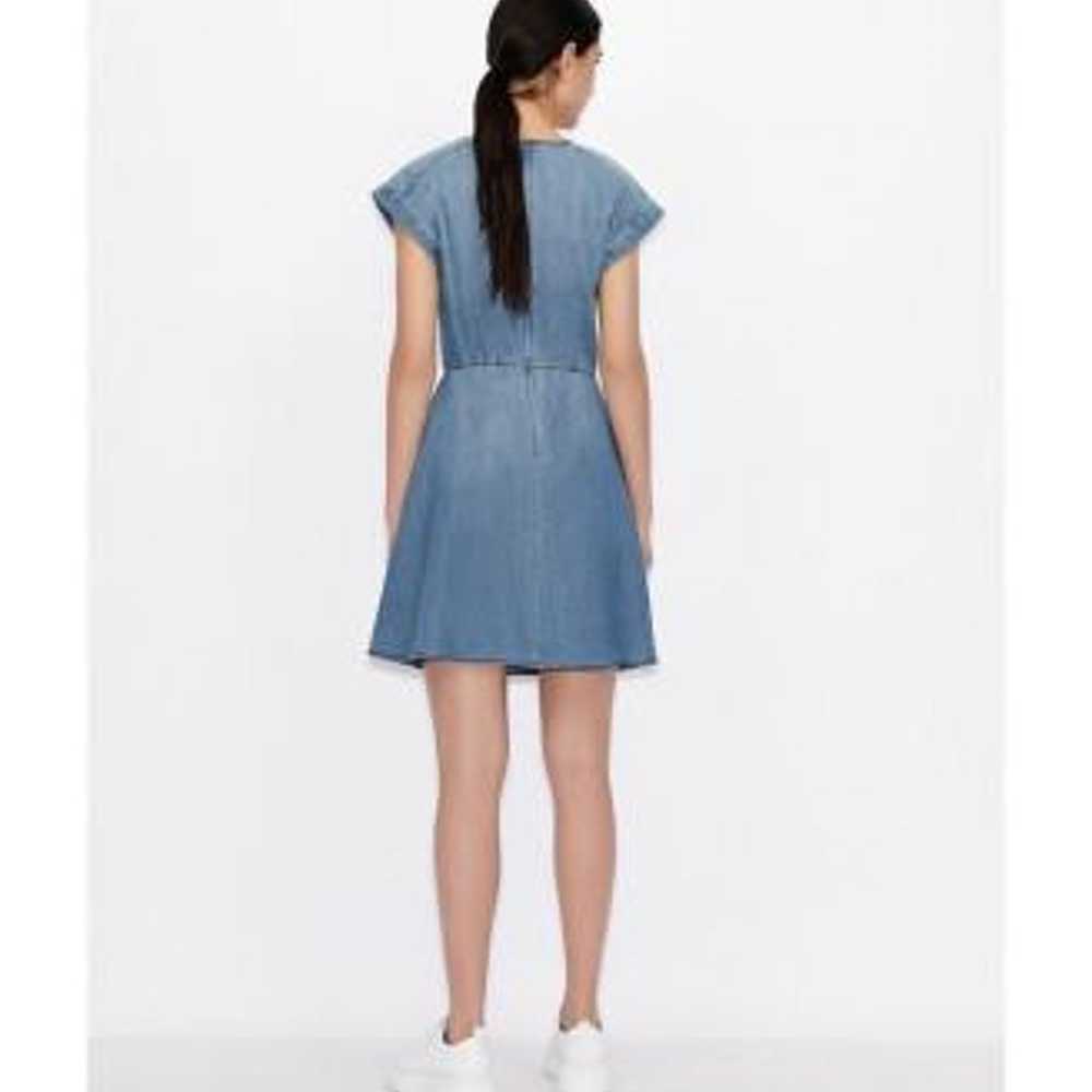 Armani Exchange Denim One-Piece Knee-Length M Cot… - image 4