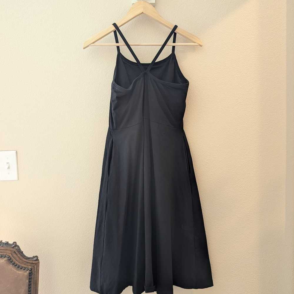 pact fit and flare dress black midi medium - image 4