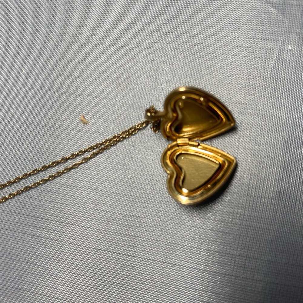 14kt GF Heart locket necklace - image 2