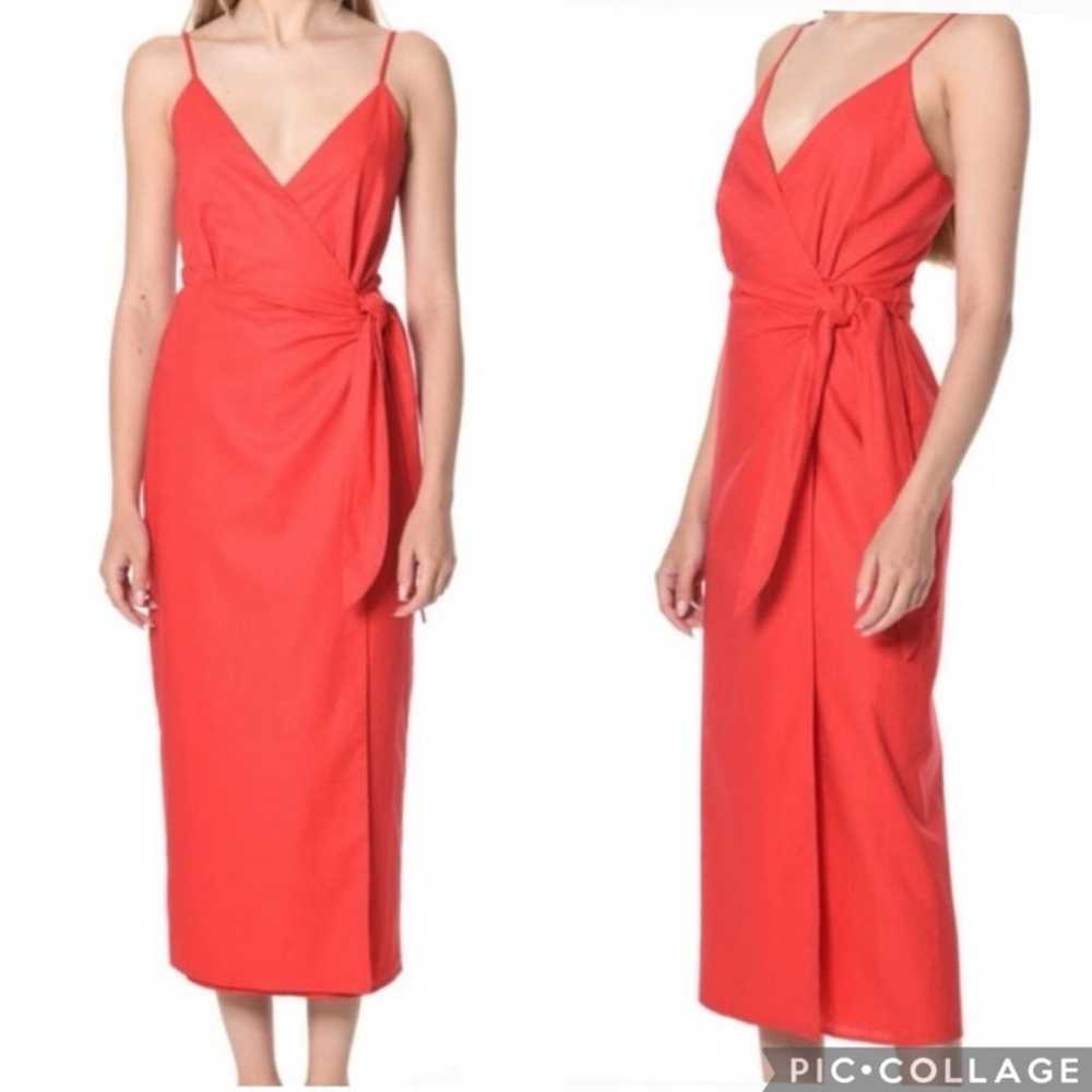 Women's WayF Red Wrap Dress Size S - image 1