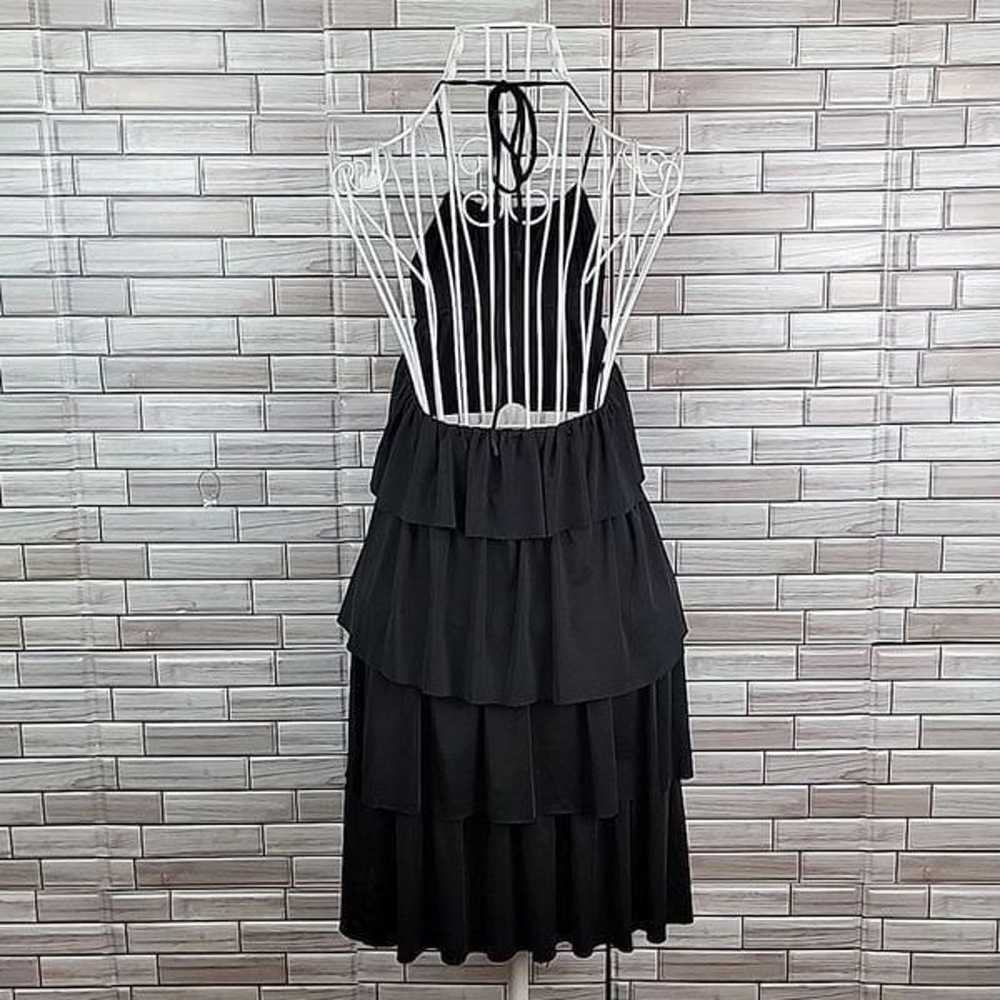 Frederick's of Hollywood black midi party dress S… - image 6