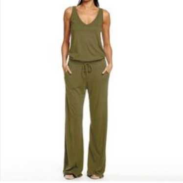 Michael Stars Olive Green Jumpsuit Wide Leg - image 1