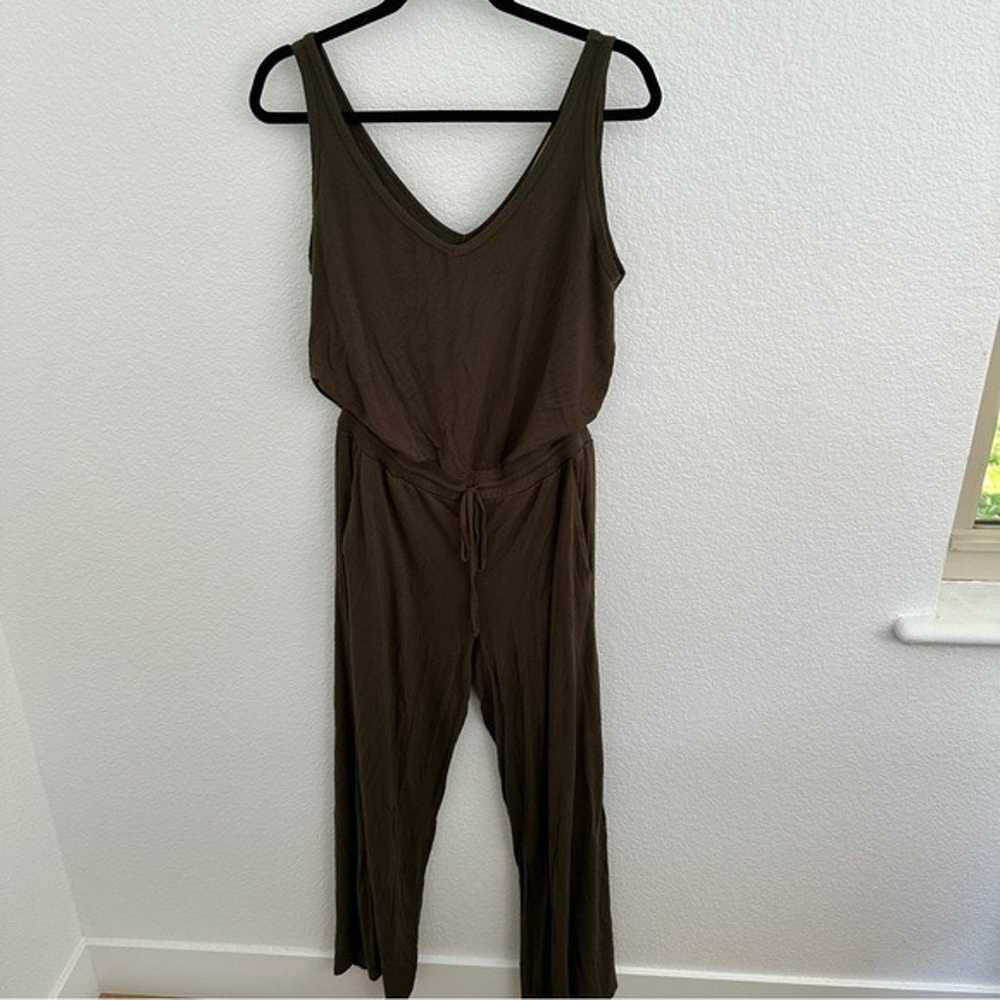 Michael Stars Olive Green Jumpsuit Wide Leg - image 2