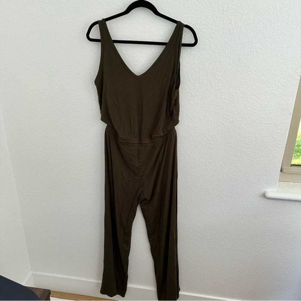 Michael Stars Olive Green Jumpsuit Wide Leg - image 7