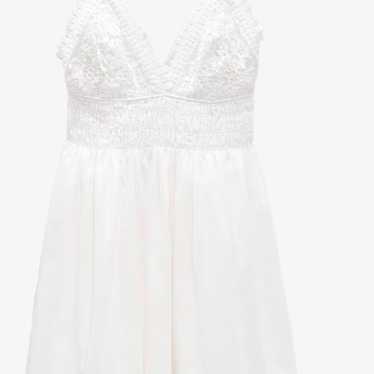 Zara Crochet Mini White Dress