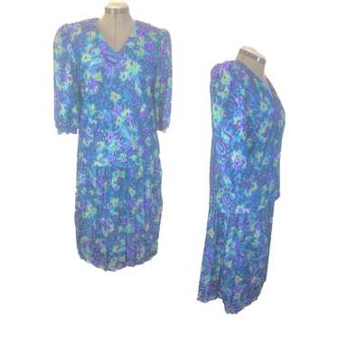 Vintage 1970s Meryl Fashions Ltd. Volup Paisley B… - image 1