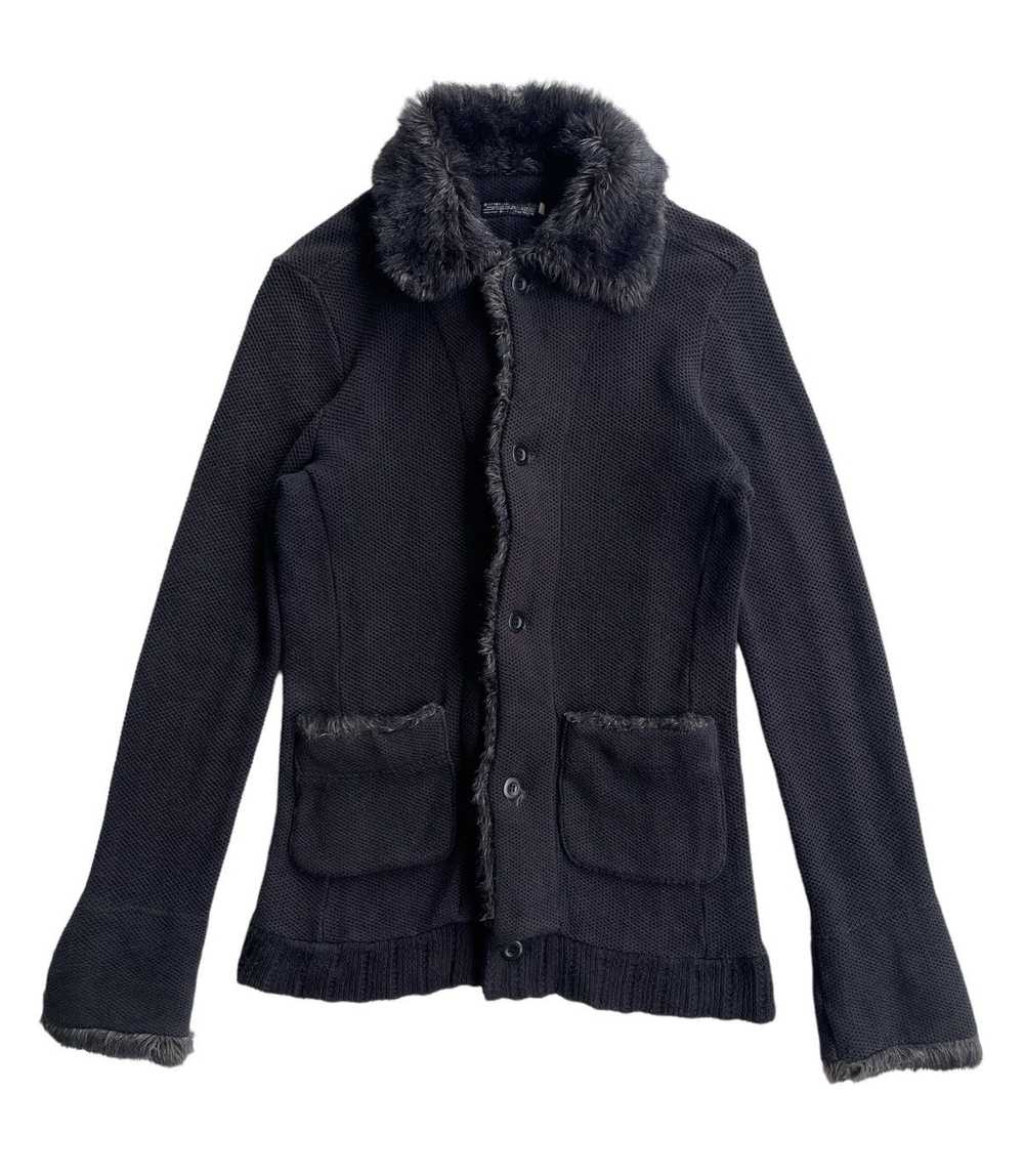 L7 Real Hip L7 Real Hip Faux Fur Knitted Jacket - image 3