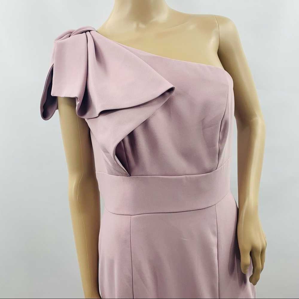 After Six Suede Rose One Shoulder Gown - image 5