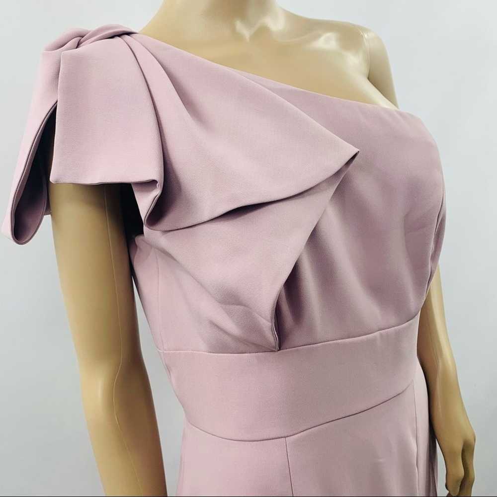 After Six Suede Rose One Shoulder Gown - image 6