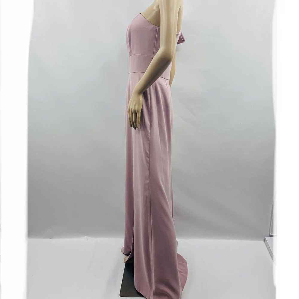 After Six Suede Rose One Shoulder Gown - image 7