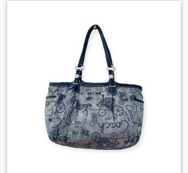 Coach Horse Carriage Purse Tote - Gem
