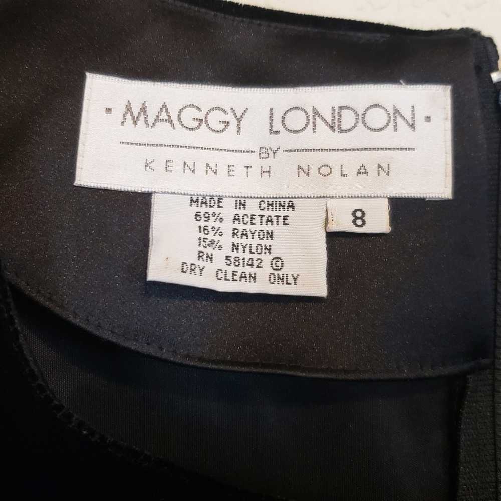 Maggy London Kenneth Nolan Vintage 90s Black Goth… - image 8