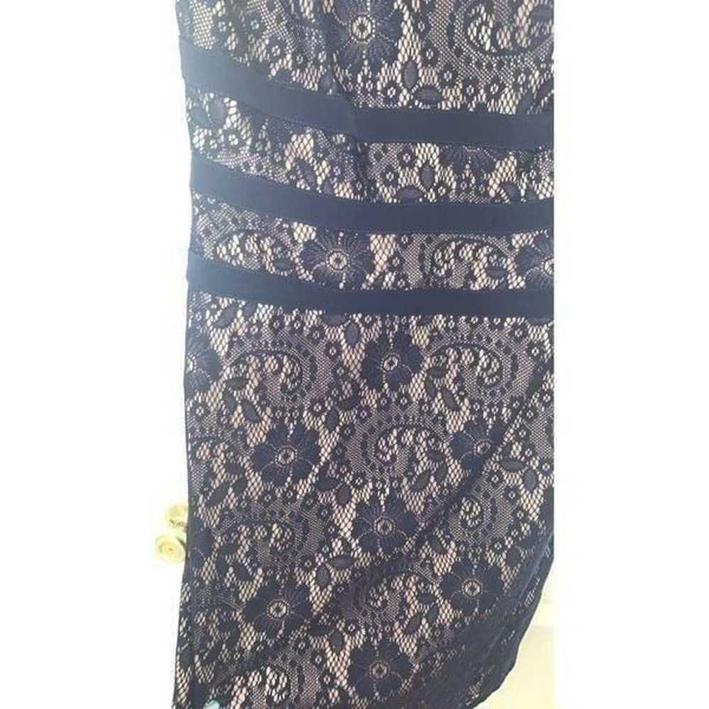 Adrianna Papell Lace Overlay Dress - image 3