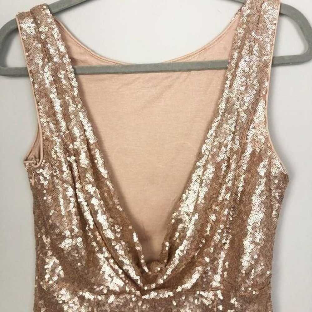 LULU’S | Shine Time Champagne Sequin Mini Dress D… - image 10