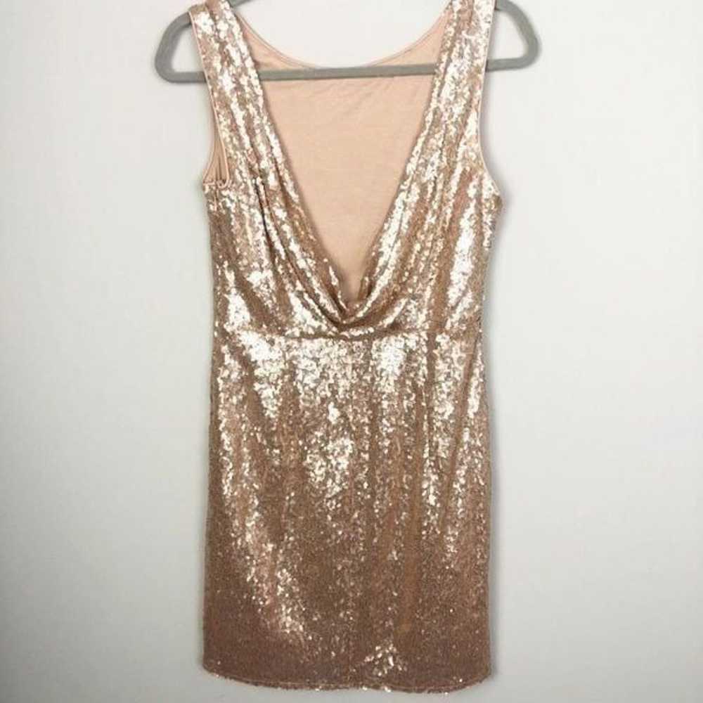 LULU’S | Shine Time Champagne Sequin Mini Dress D… - image 9