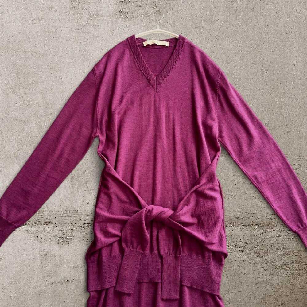 TELA Terra Wool Knit Long One-Piece Purple - image 10