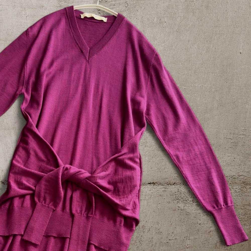 TELA Terra Wool Knit Long One-Piece Purple - image 11