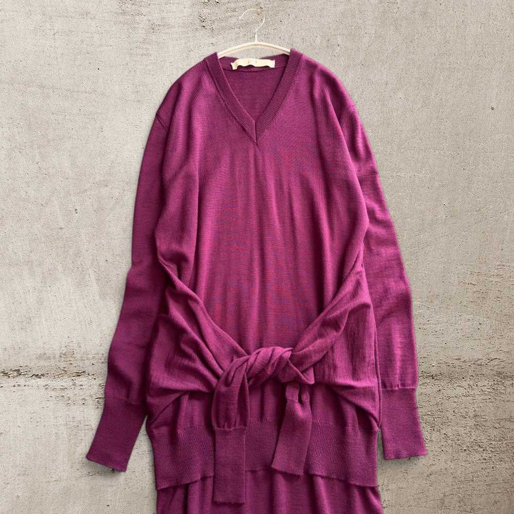 TELA Terra Wool Knit Long One-Piece Purple - image 3