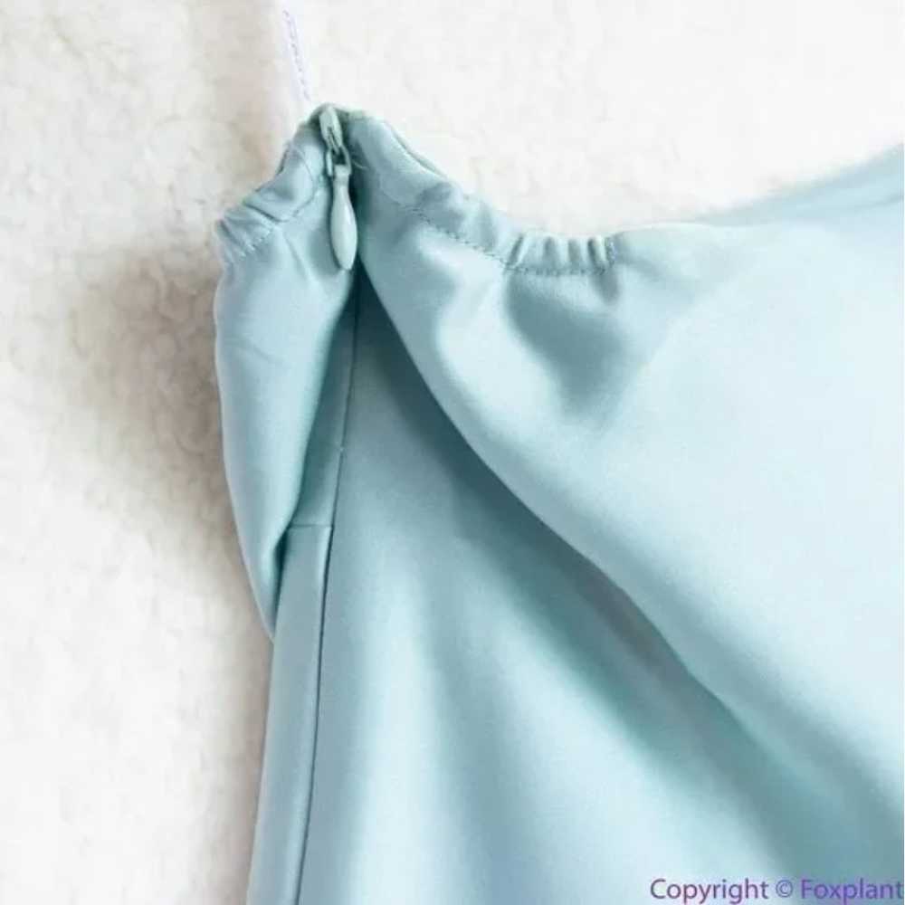 NEW Eloquii One Shoulder Satin Dress asymmetrical… - image 12