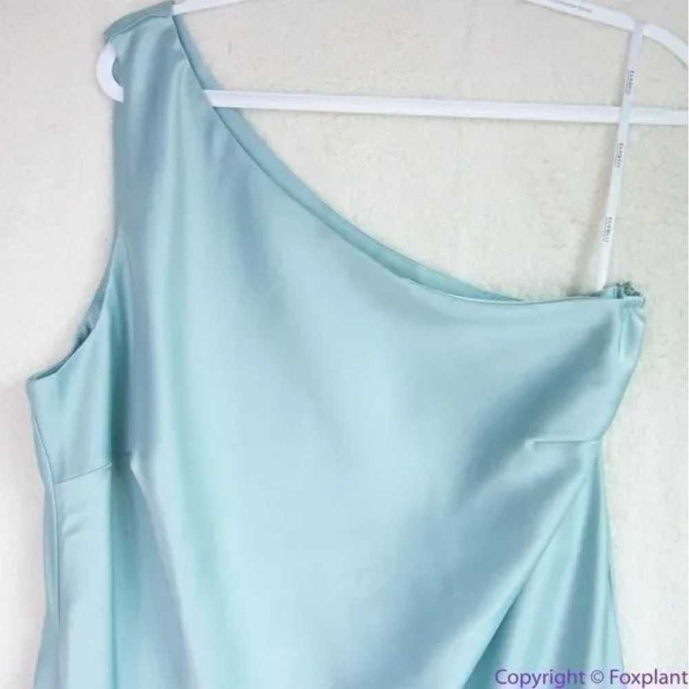 NEW Eloquii One Shoulder Satin Dress asymmetrical… - image 3