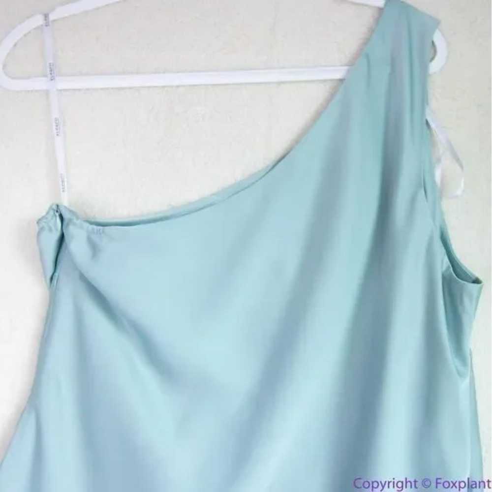 NEW Eloquii One Shoulder Satin Dress asymmetrical… - image 8