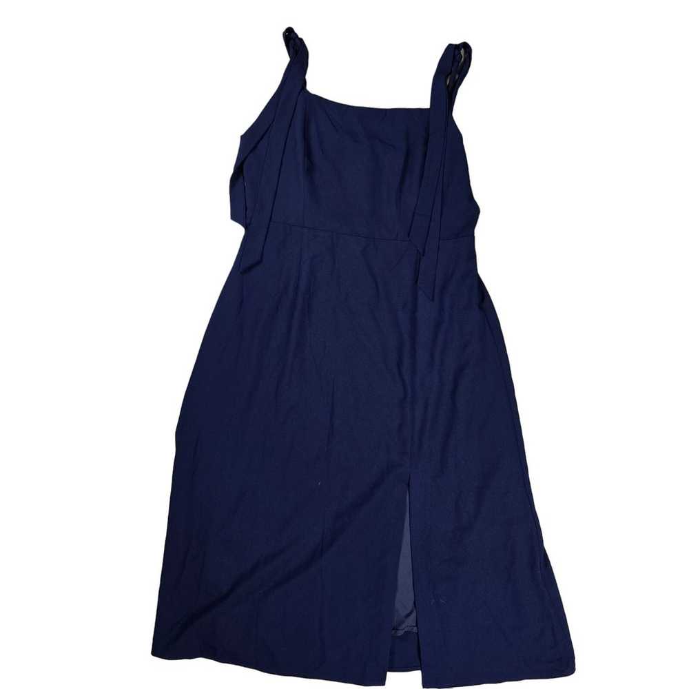 Petal & Pup Navy Tie Strap Midi Dress Sz 12 NWOT - image 1