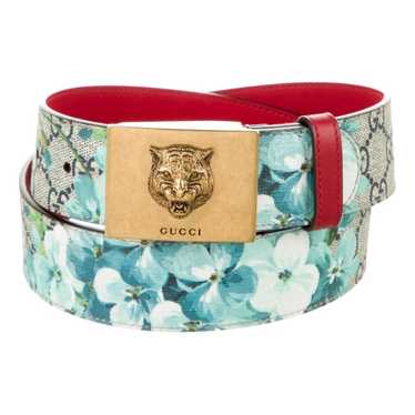 Gucci Feline Buckle leather belt - image 1