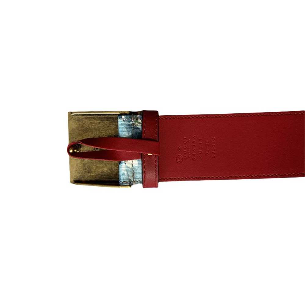 Gucci Feline Buckle leather belt - image 4