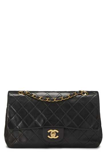 Black Quilted Lambskin Classic Double Flap Medium