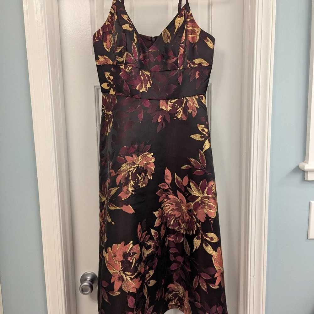 Eliza J Midi Jacquard Brocade Floral Dress, Size 6 - image 3