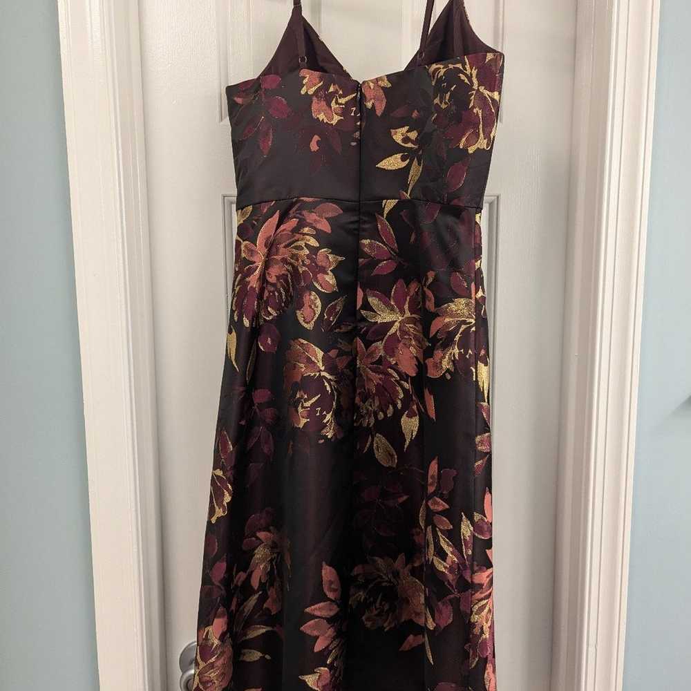 Eliza J Midi Jacquard Brocade Floral Dress, Size 6 - image 4