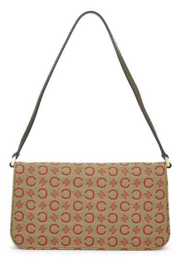 Green Triomphe Canvas Shoulder Bag