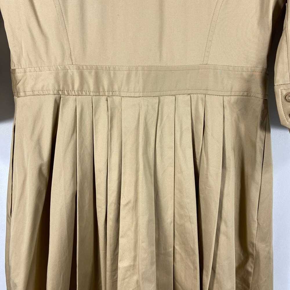 LAUREN Ralph Lauren Tan Shirt Dress Button Down P… - image 10