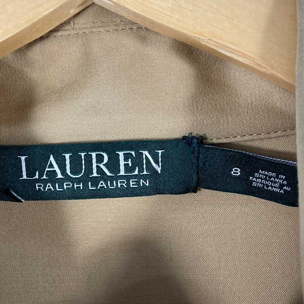 LAUREN Ralph Lauren Tan Shirt Dress Button Down P… - image 6