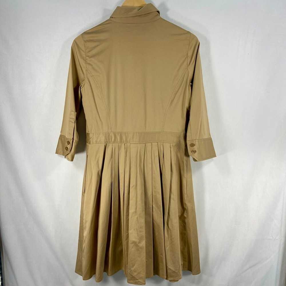 LAUREN Ralph Lauren Tan Shirt Dress Button Down P… - image 8