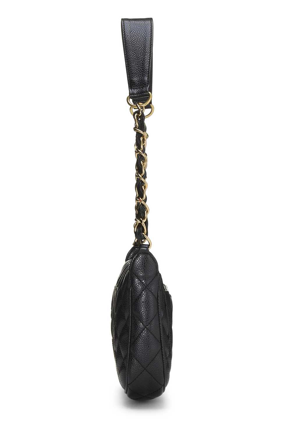 Black Quilted Caviar Timeless CC Pochette - image 3