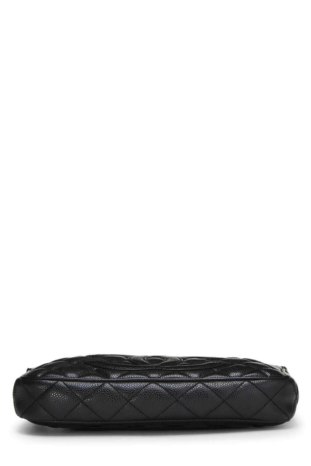 Black Quilted Caviar Timeless CC Pochette - image 5