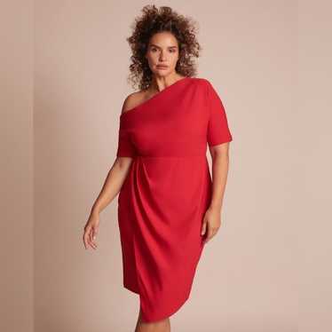 $250 11 Honoré Collection Adeline Dress red knee … - image 1