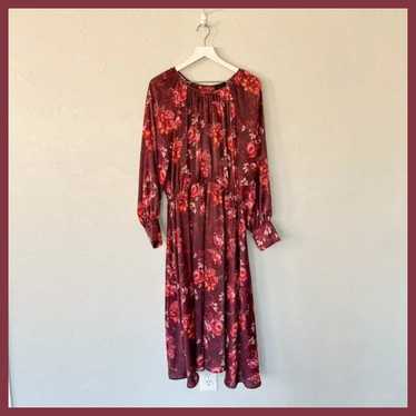 Alex Marie Purple Floral Maxi Dress size 12 - image 1